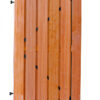 Hardhouten plankendeur verticaal op zwart stalen frame 100x180cm