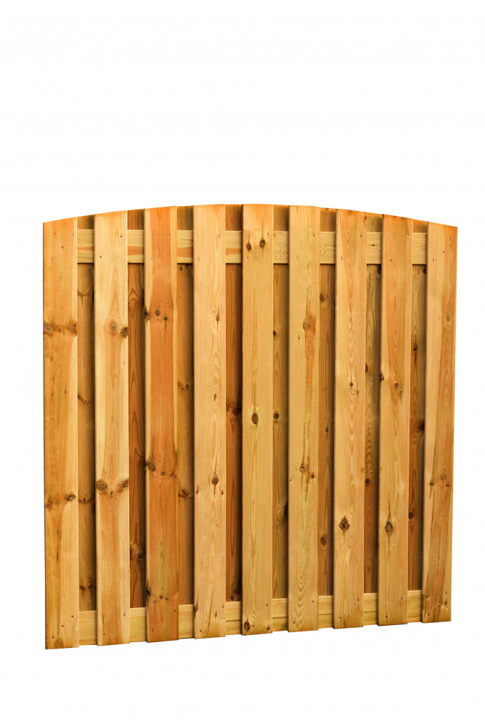 Grenen plankenscherm 19-planks 15 mm verticaal 180x180cm