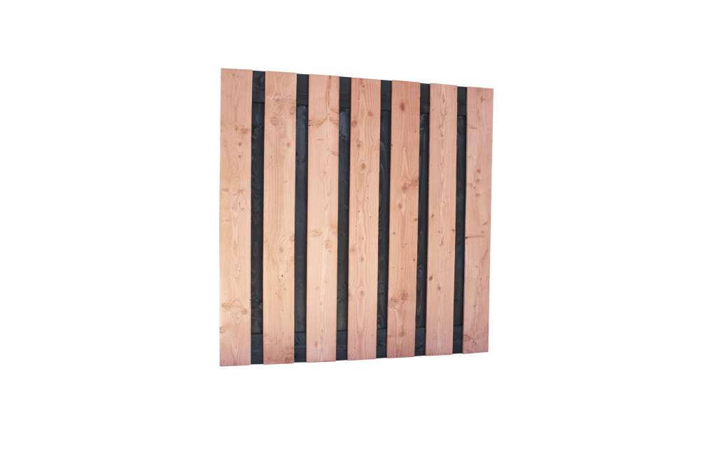 Douglas fijnbezaagd plankenscherm 15-planks 180x180cm