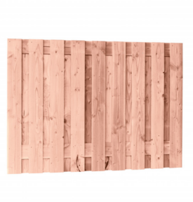Douglas plankenscherm 19-planks 180×130 cm