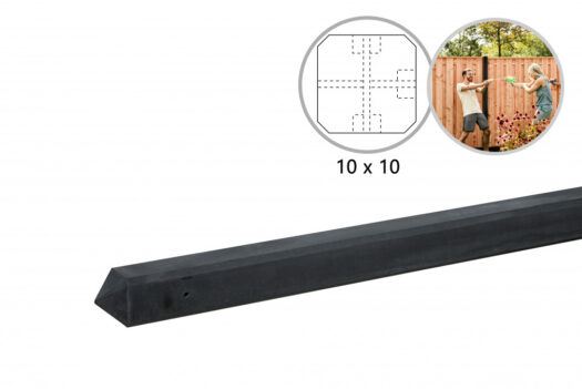 Ongecoate T-paal 10x10x280 cm