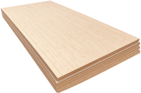 Bamboe thermisch behandelde plaat 2440x1220mm 20mm