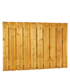 Grenen plankenscherm 21-planks 15 mm verticaal