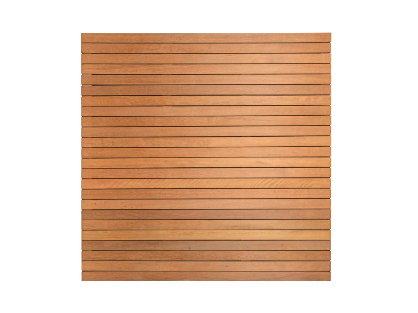 Hardhouten lattenscherm horizontaal enkelzijdig geschaafd 180x180cm