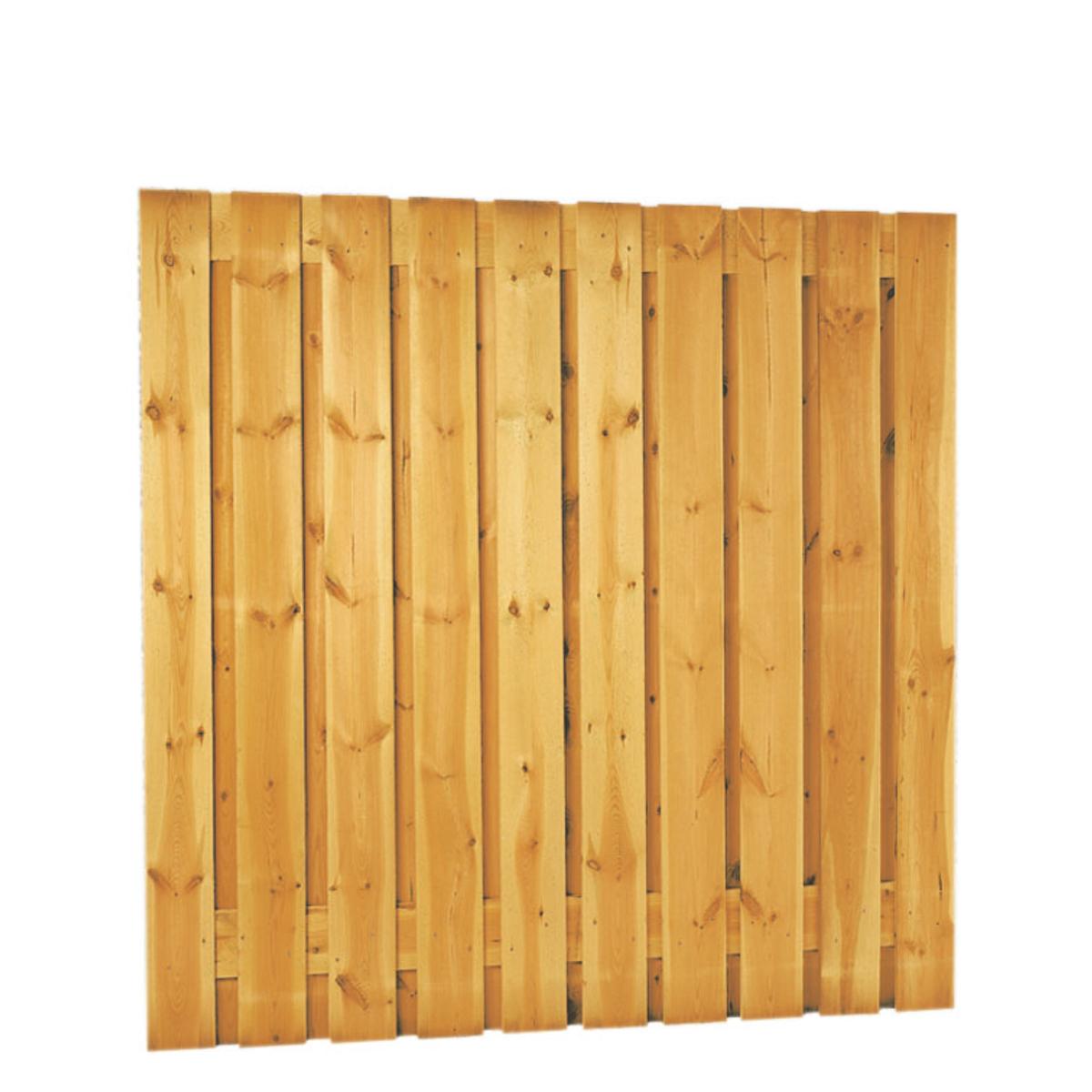 Grenen plankenscherm 21-planks 14 mm verticaal 179,5x179,5cm