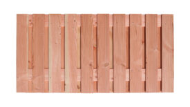 Douglas geschaafd plankenscherm 21-planks voor betonsysteem