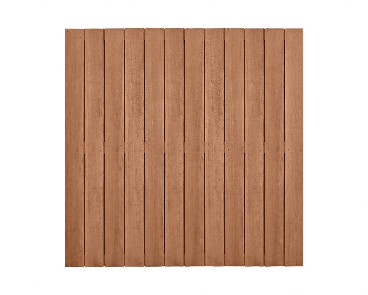 Hardhouten plankenscherm design 28-planks verticaal 180x180cm