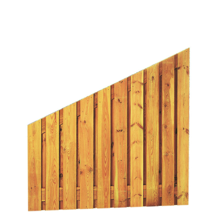 Grenen plankenscherm 21-planks 17 mm verticaal