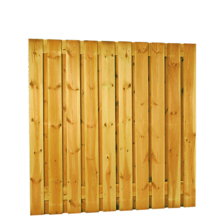 Grenen plankenscherm 21-planks 15 mm verticaal