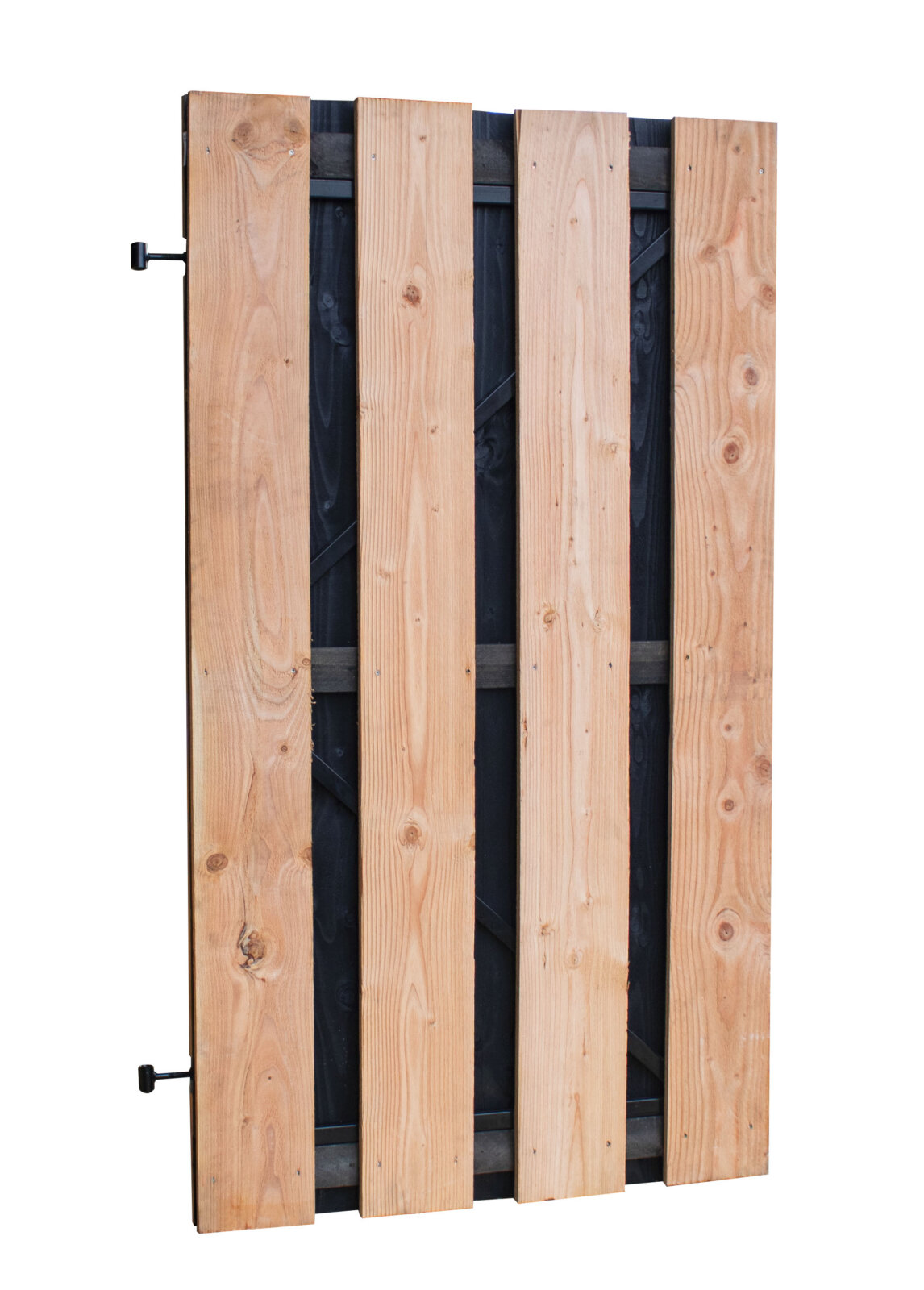 Douglas plankendeur zwarte binnenzijde op zwart frame 100x180cm